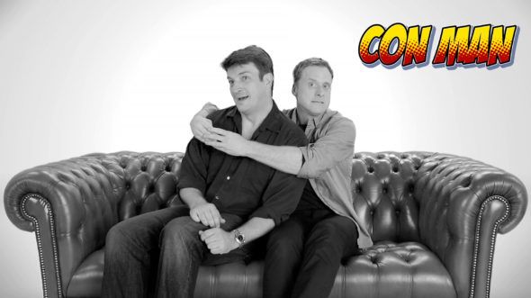 „Con Man“: Alanas Tudykas, „Nathan Fillion“ serijos srautas „Comic-Con“ būstinės tarnyboje