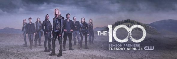 El programa de televisión 100 en The CW: clasificaciones de la temporada 5 (¿cancelada la temporada 6 renovada?); El póster de arte clave de la quinta temporada de 100