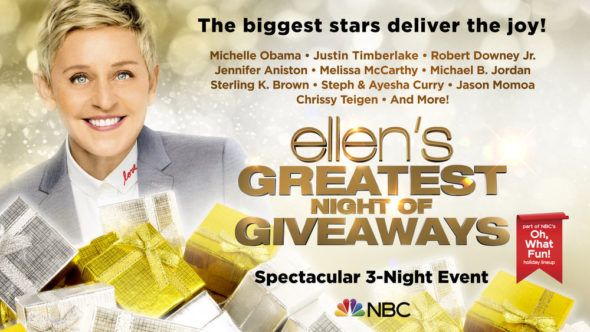 La mejor noche de sorteos de Ellen: clasificaciones de la primera temporada